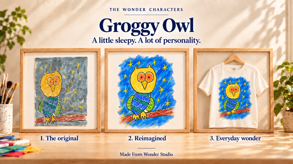 Meet Groggy Owl: A Night Owl Who Could Use a Nap