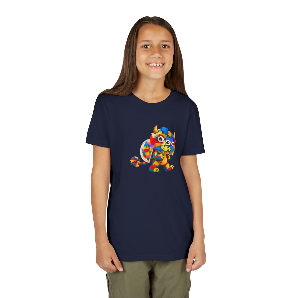 Trilo the Mosaic-Mane Lion | Kids Unisex T-Shirt (MD.B+C3001Y)