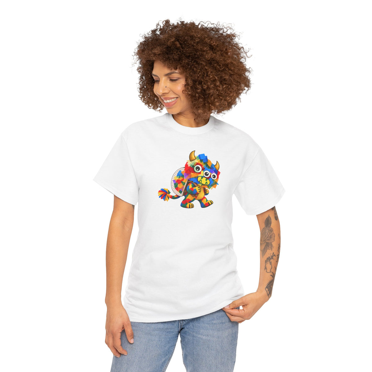 Trilo the Mosaic-Mane Lion | Adult Unisex T-Shirt (SfC)(PG.G5000)