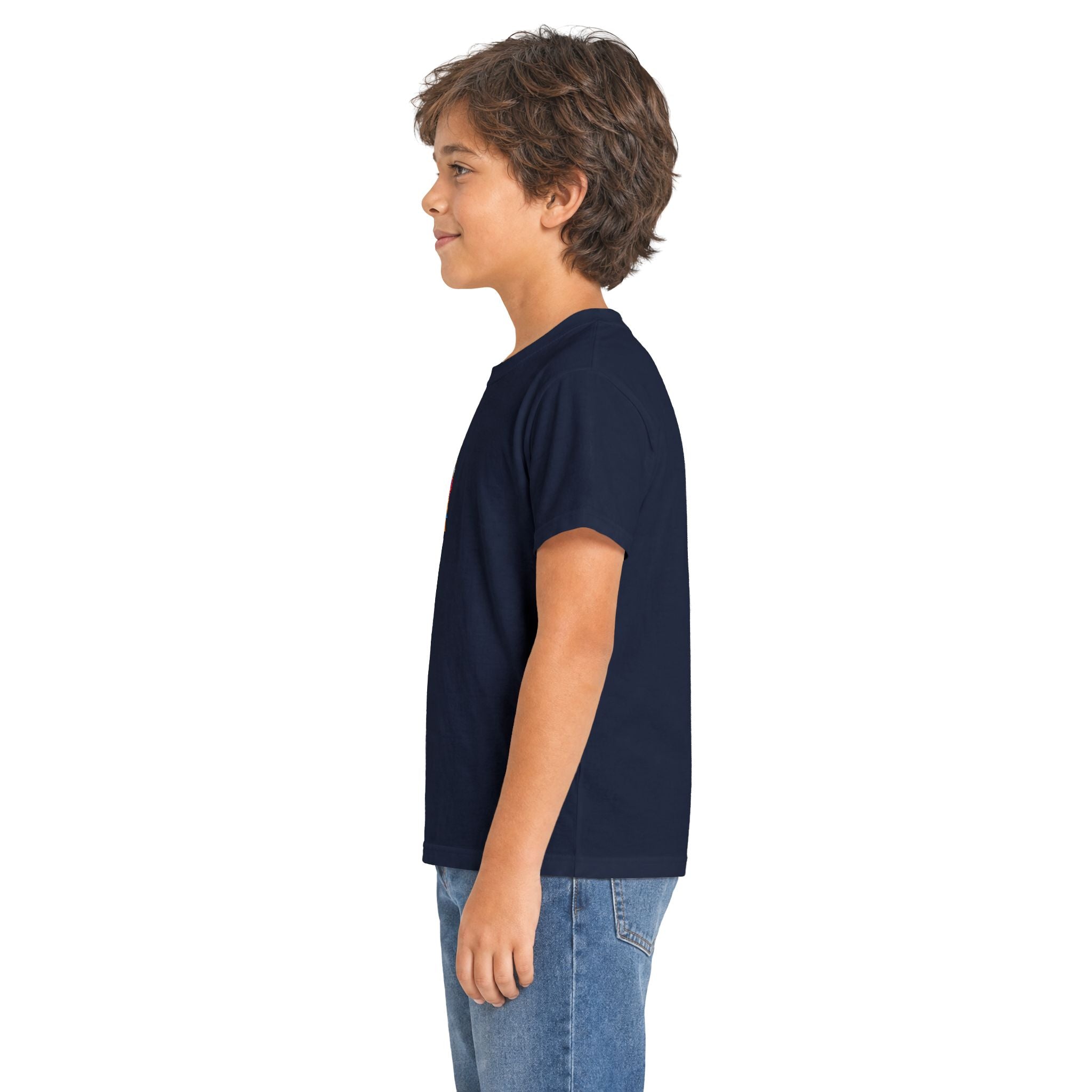 Trilo the Mosaic-Mane Lion Kid's Unisex T-Shirt (Ships from Canada)
