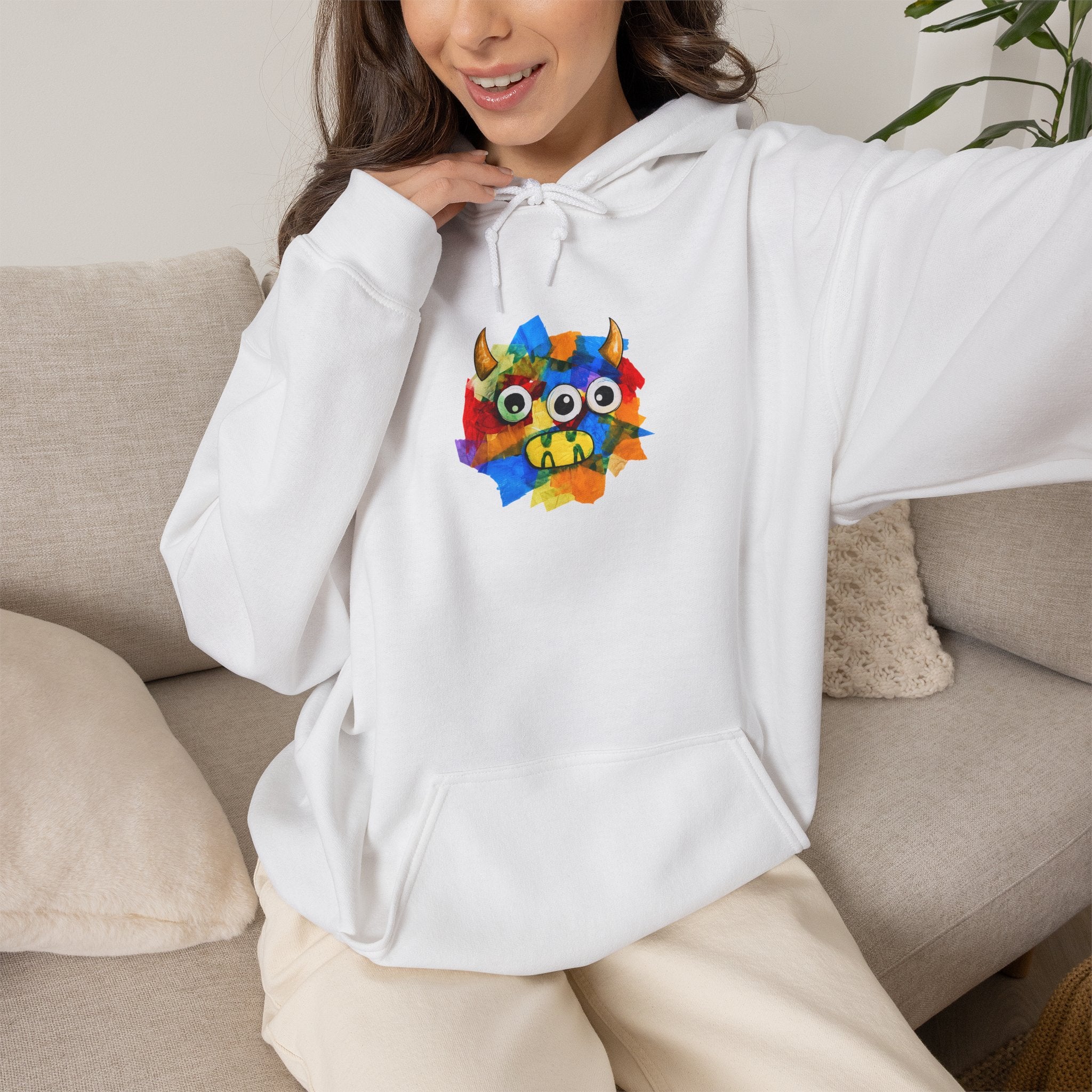 Trilio the Mosaic-Mane Lion Adult Unisex Hoodie