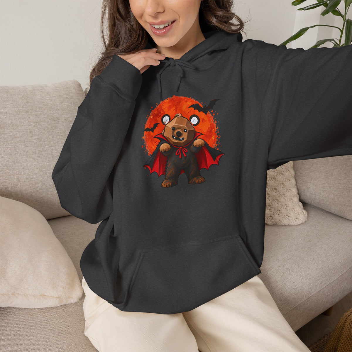 Curious Bear - Little Vampire | Adult Unisex Hoodie