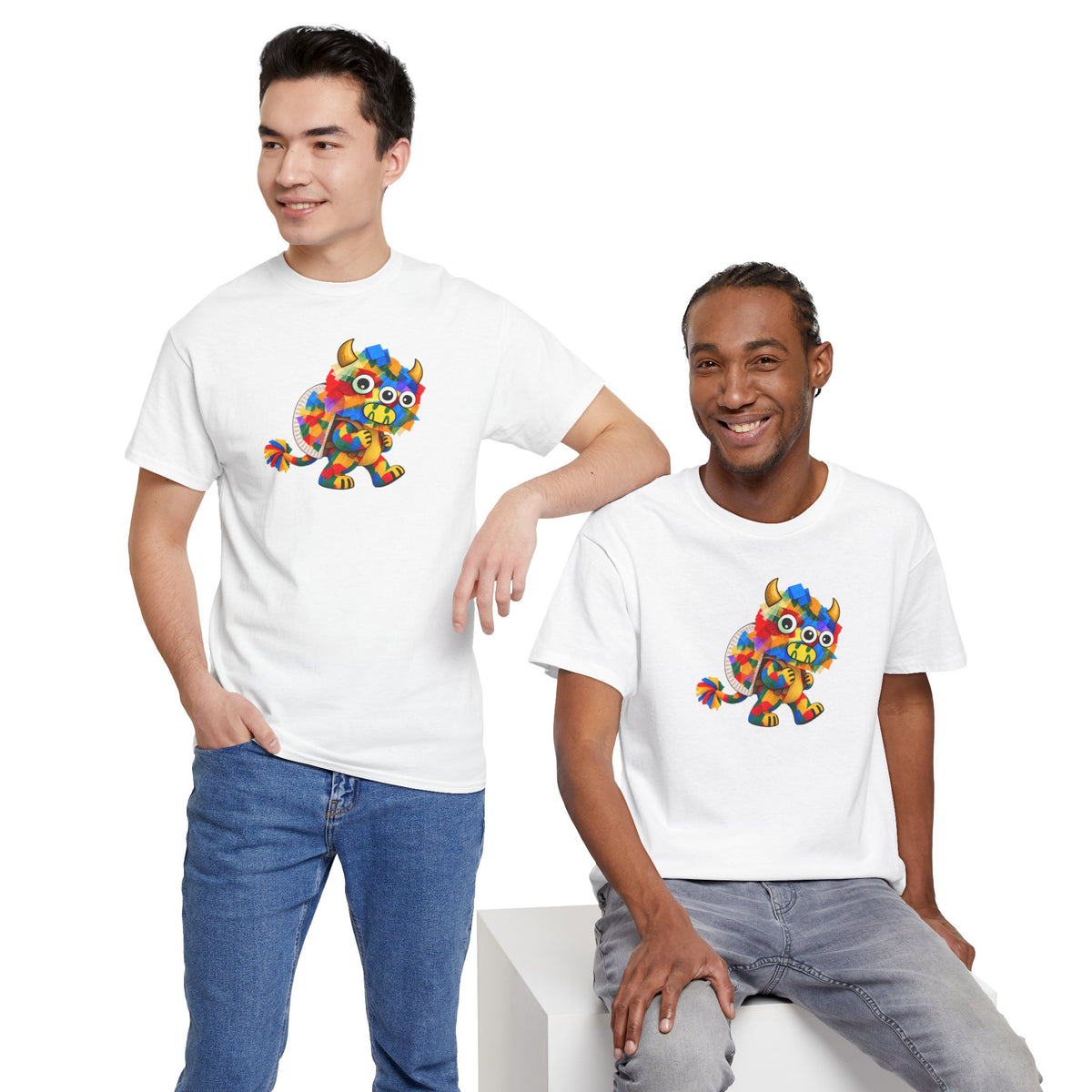 Trilo the Mosaic-Mane Lion | Adult Unisex T-Shirt (SfC)(PG.G5000)