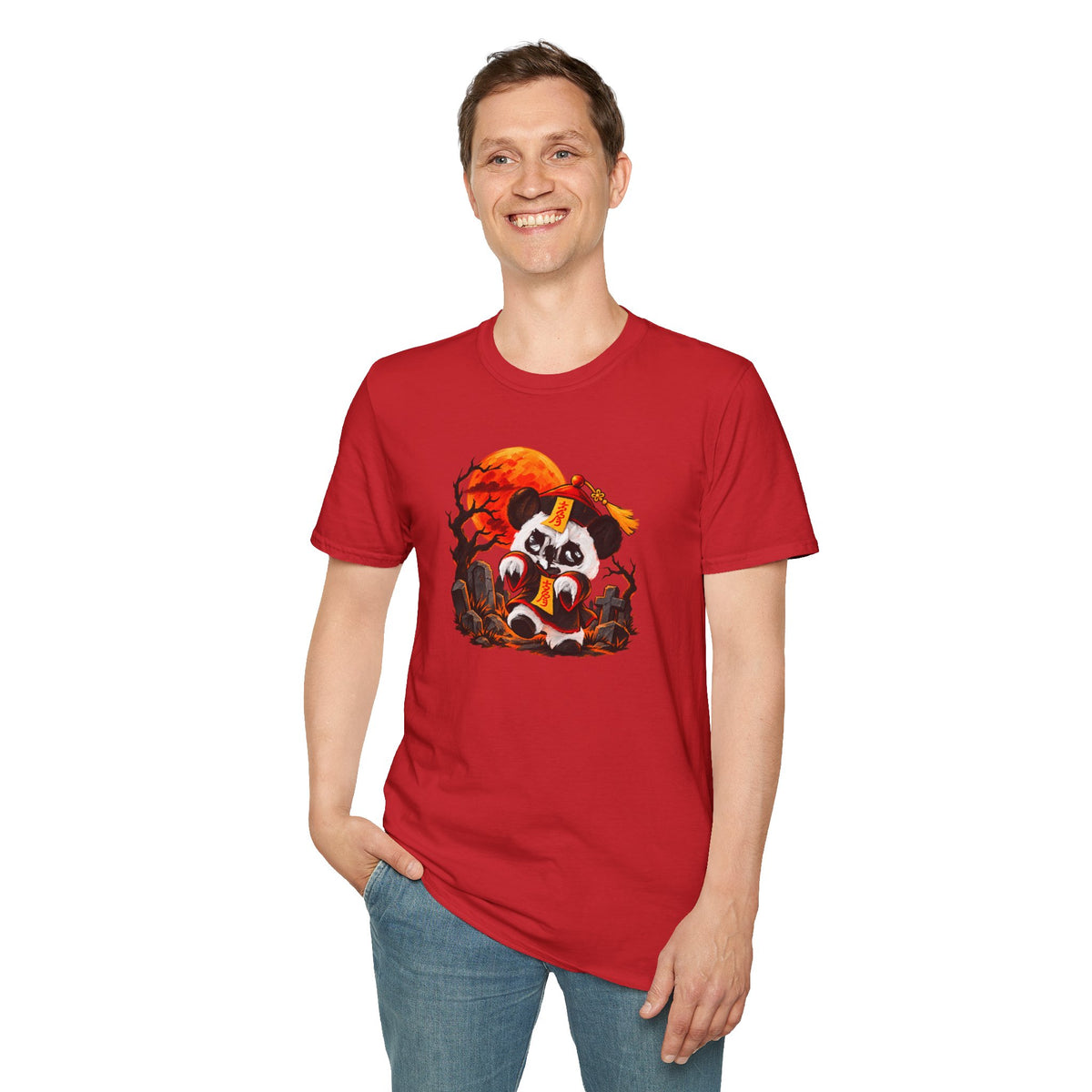 Momo the Doodle Panda — Midnight Mischief | Adult Unisex T-Shirt