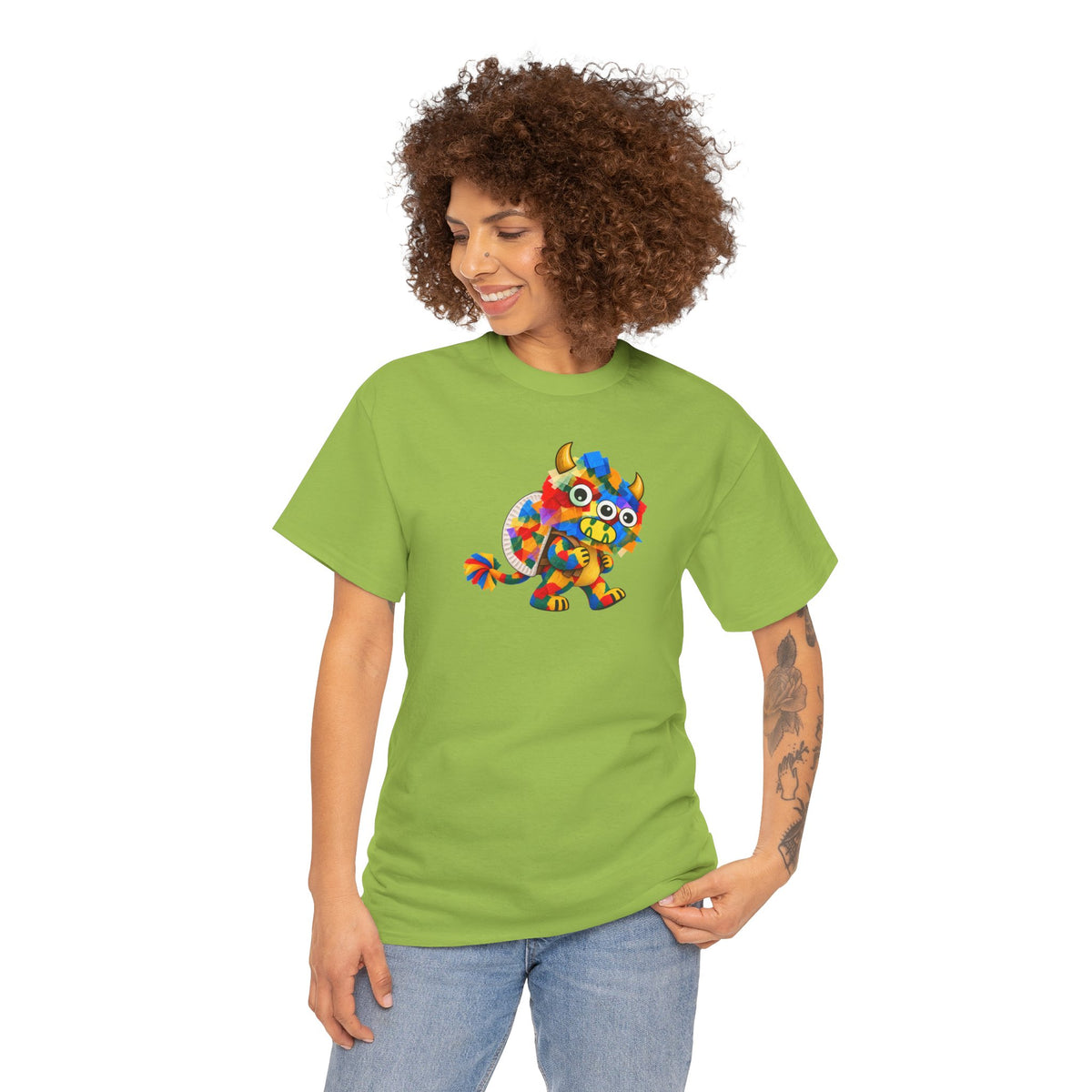Trilo the Mosaic-Mane Lion | Adult Unisex T-Shirt (SfC)(PG.G5000)