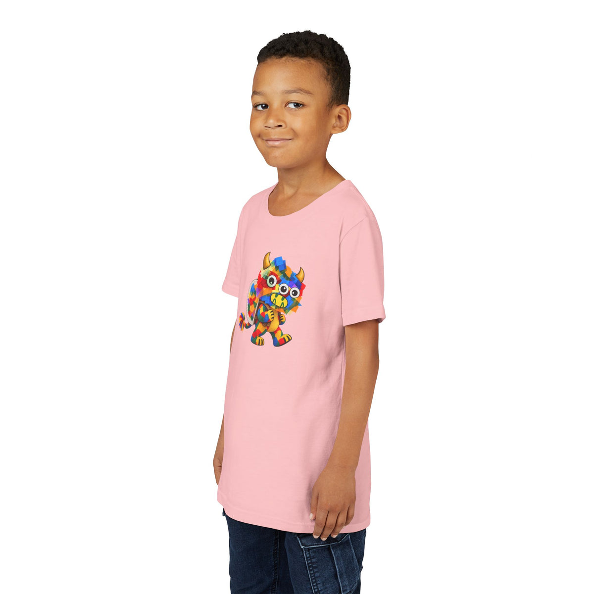 Trilo the Mosaic-Mane Lion | Kids Unisex T-Shirt (MD.B+C3001Y)