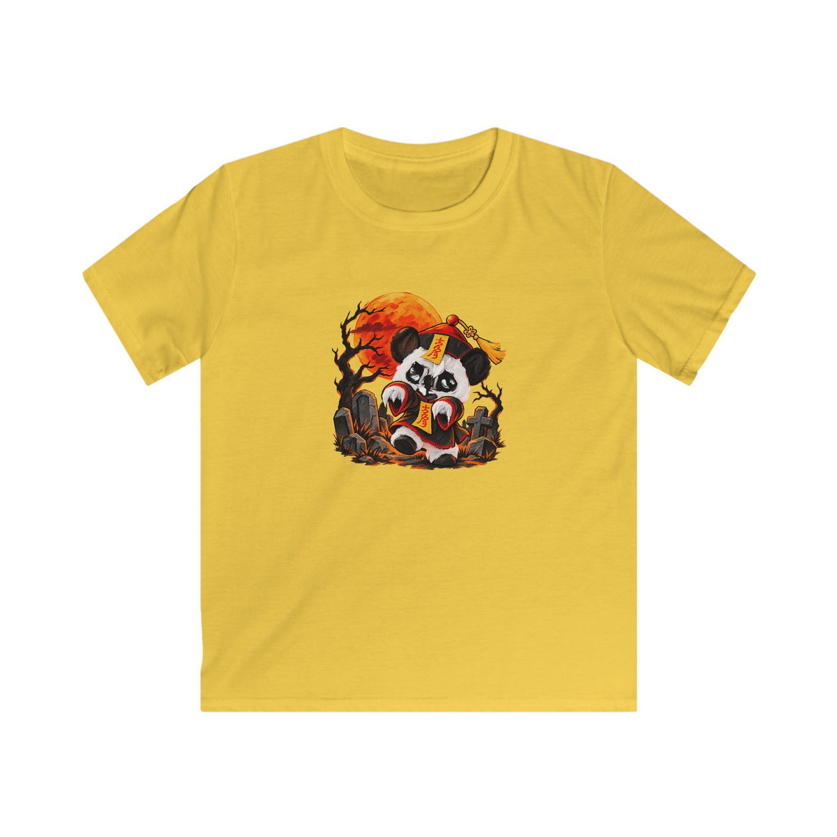 Momo the Doodle Panda — Midnight Mischief | Kids Unisex T-Shirt