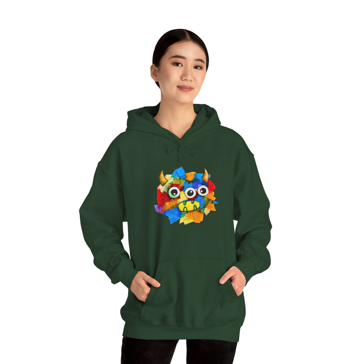 Trilo the Mosaic-Mane Lion Adult Unisex Hoodie