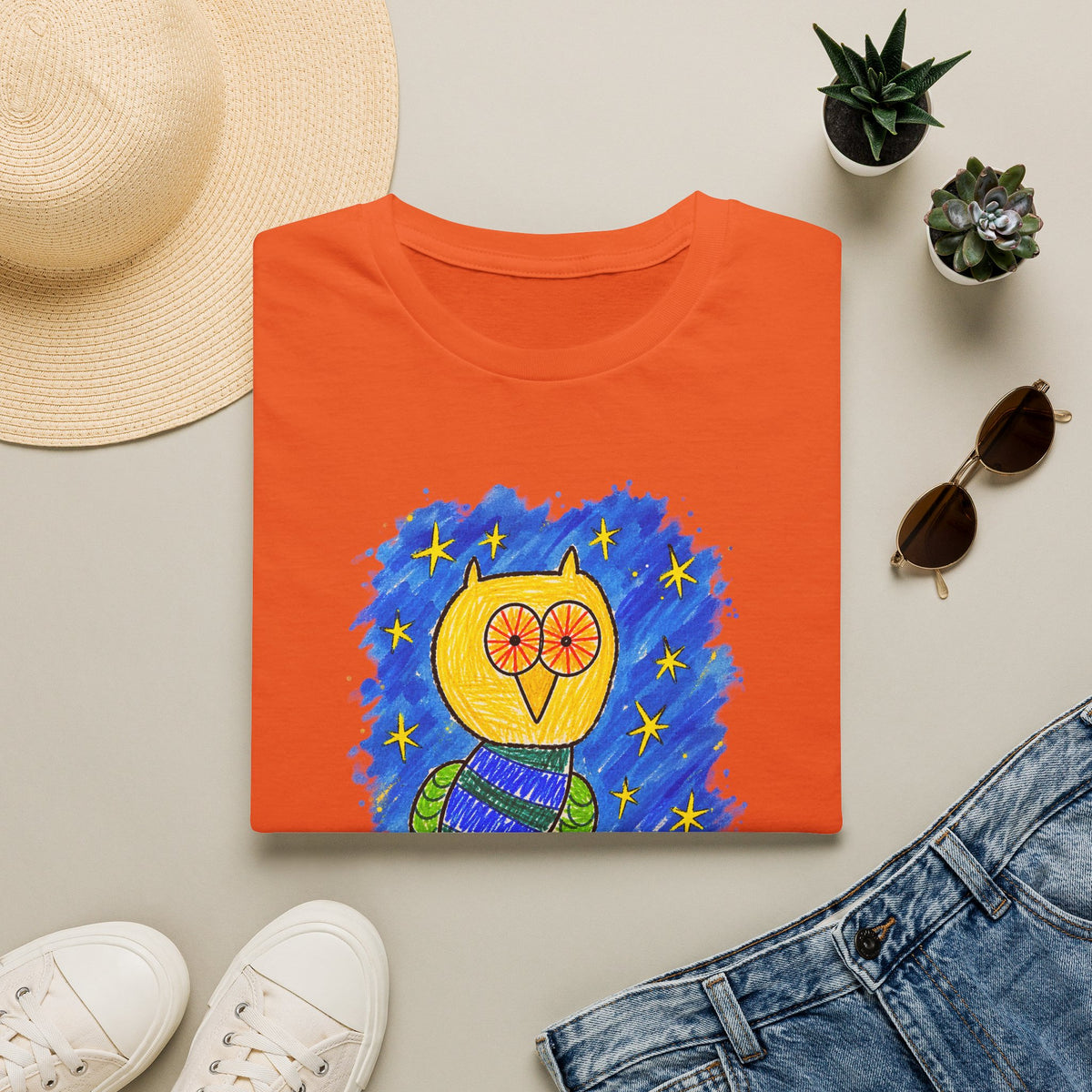 Groggy Owl Adult Unisex T-Shirt