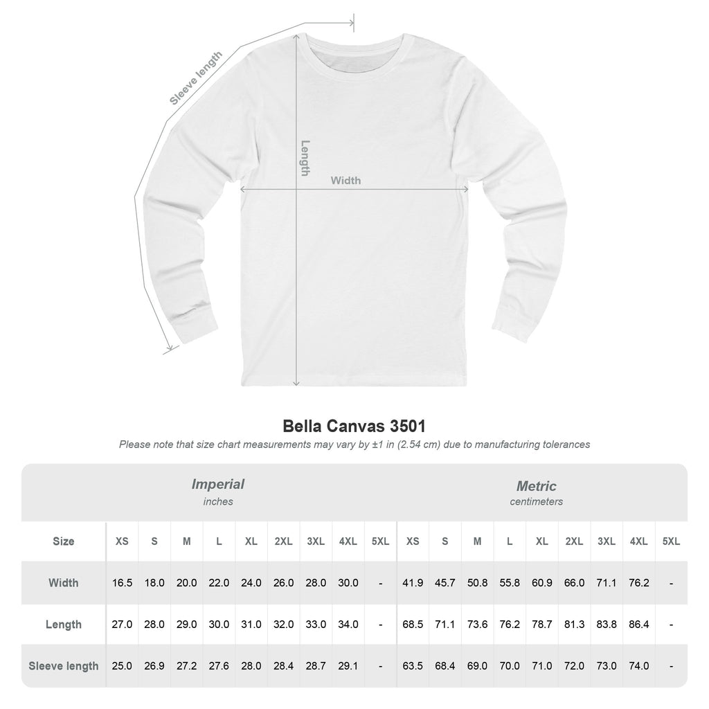 Curious Bear | Adult Unisex Long Sleeve Tee