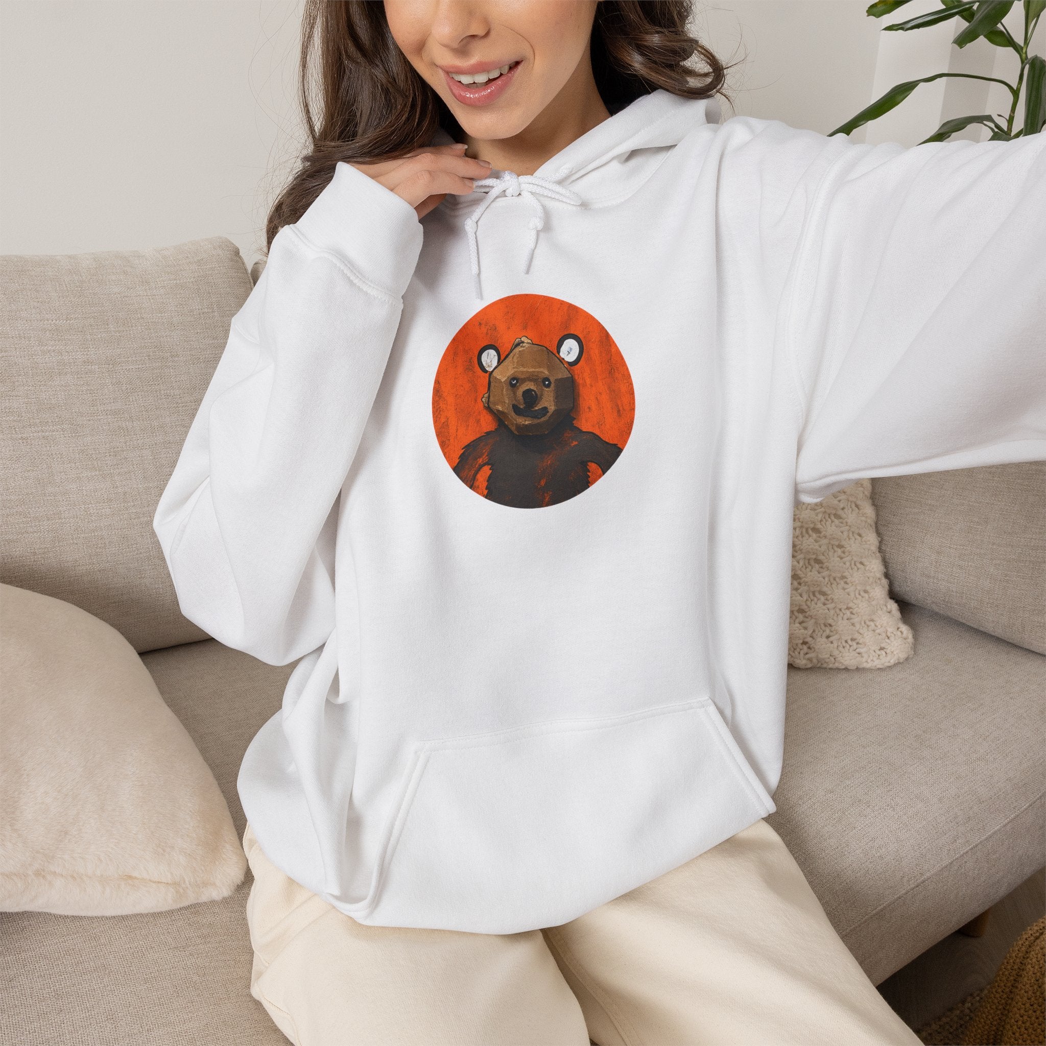 Curious Bear Adult Unisex Hoodie