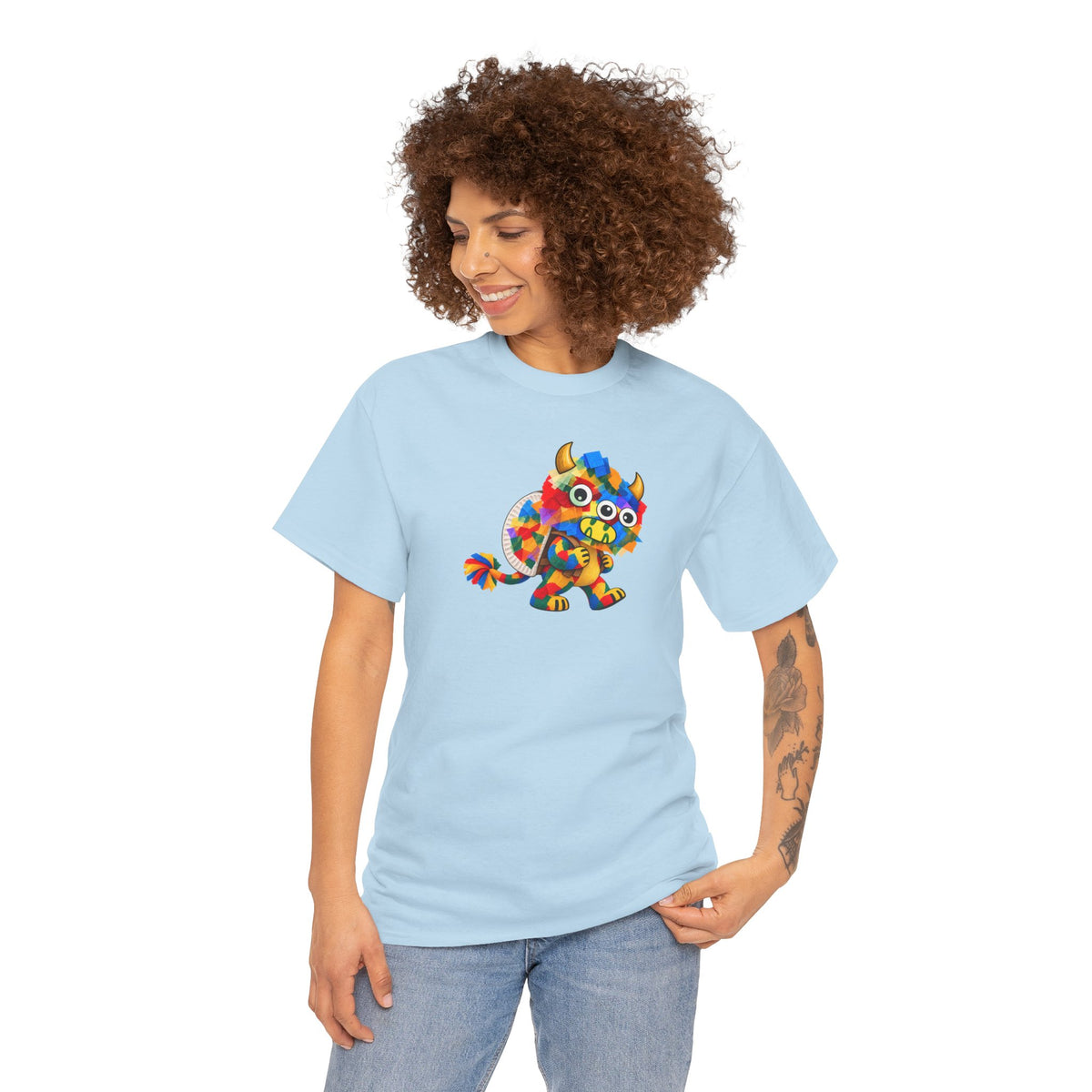 Trilo the Mosaic-Mane Lion | Adult Unisex T-Shirt (SfC)(PG.G5000)