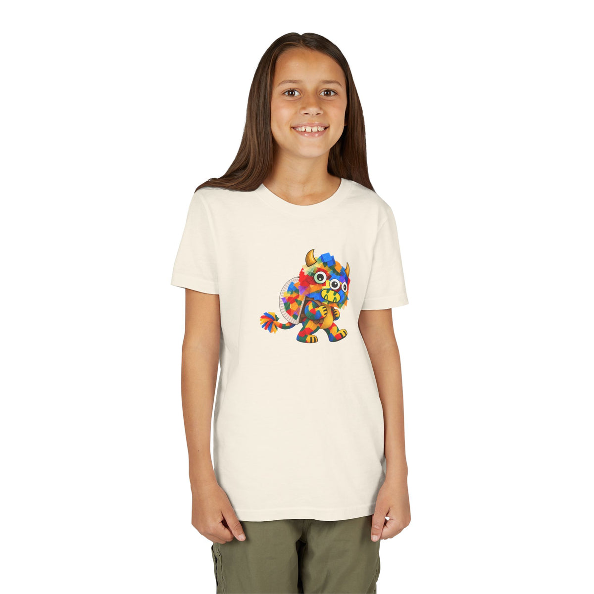 Trilo the Mosaic-Mane Lion | Kids Unisex T-Shirt (MD.B+C3001Y)