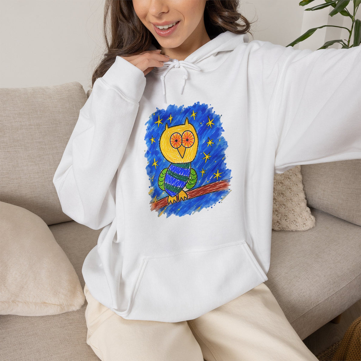 Groggy Owl Adult Unisex Hoodie