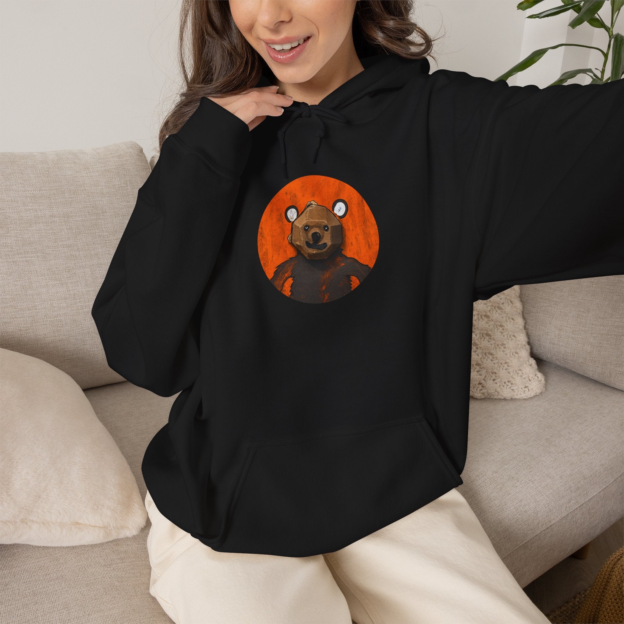 Curious Bear Adult Unisex Hoodie