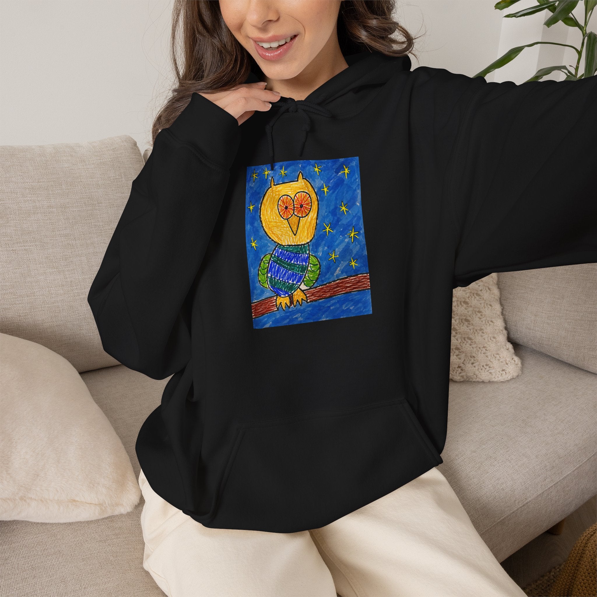 Groggy Owl Adult Unisex Hoodie