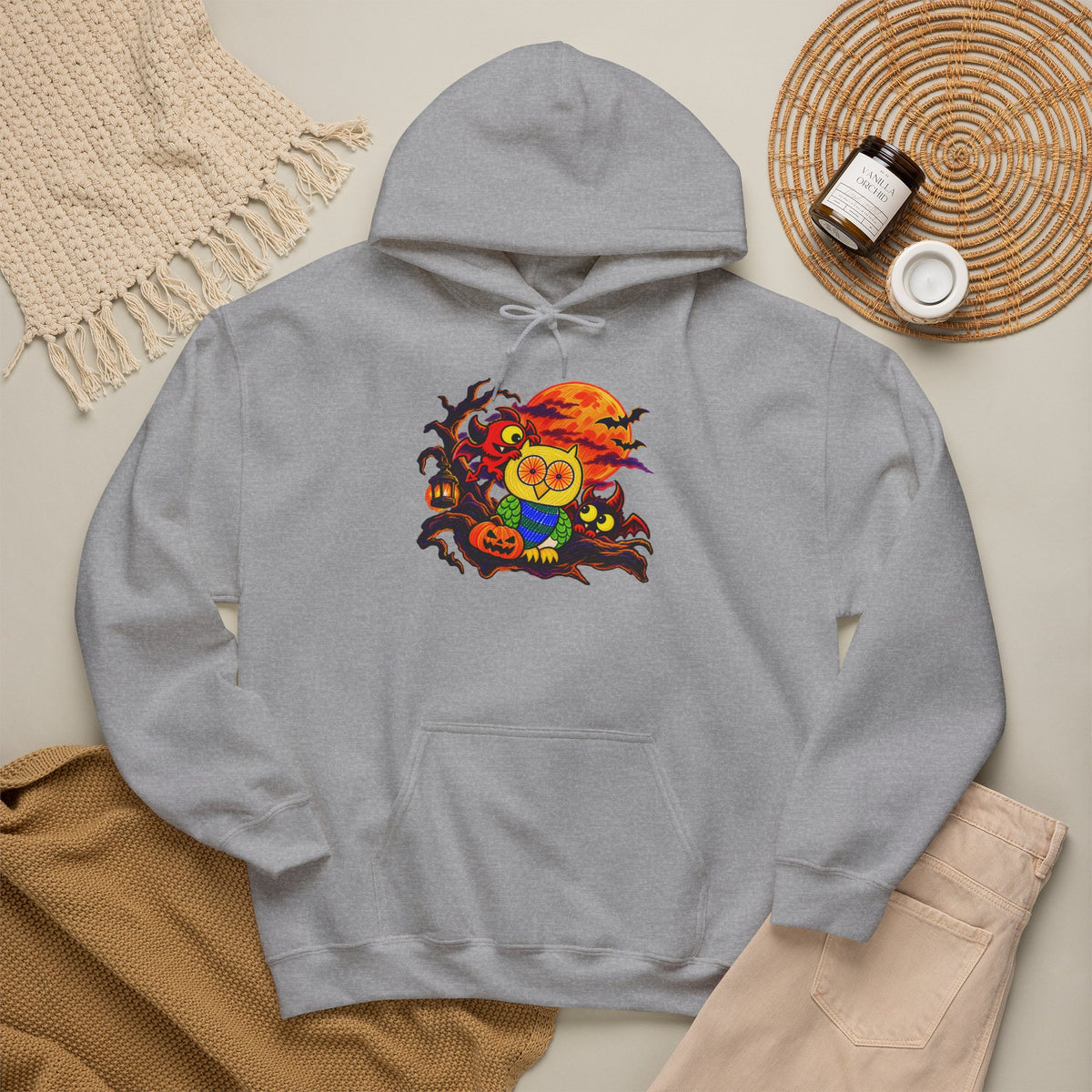 Groggy Owl - Mischief After Dark | Adult Unisex Hoodie
