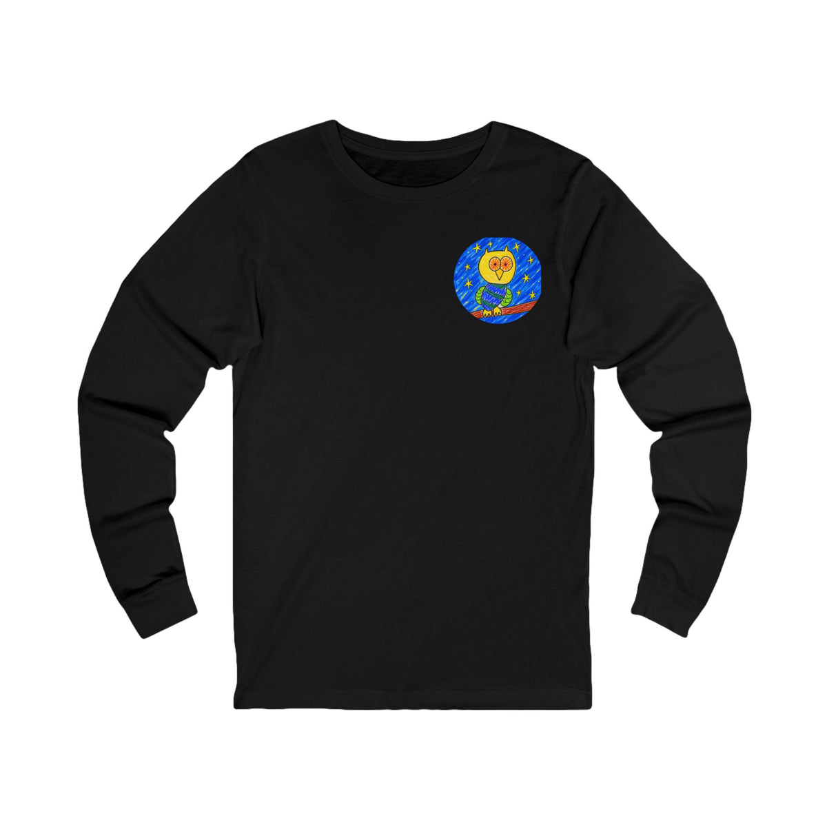 Groggy Owl | Adult Unisex Long Sleeve Tee