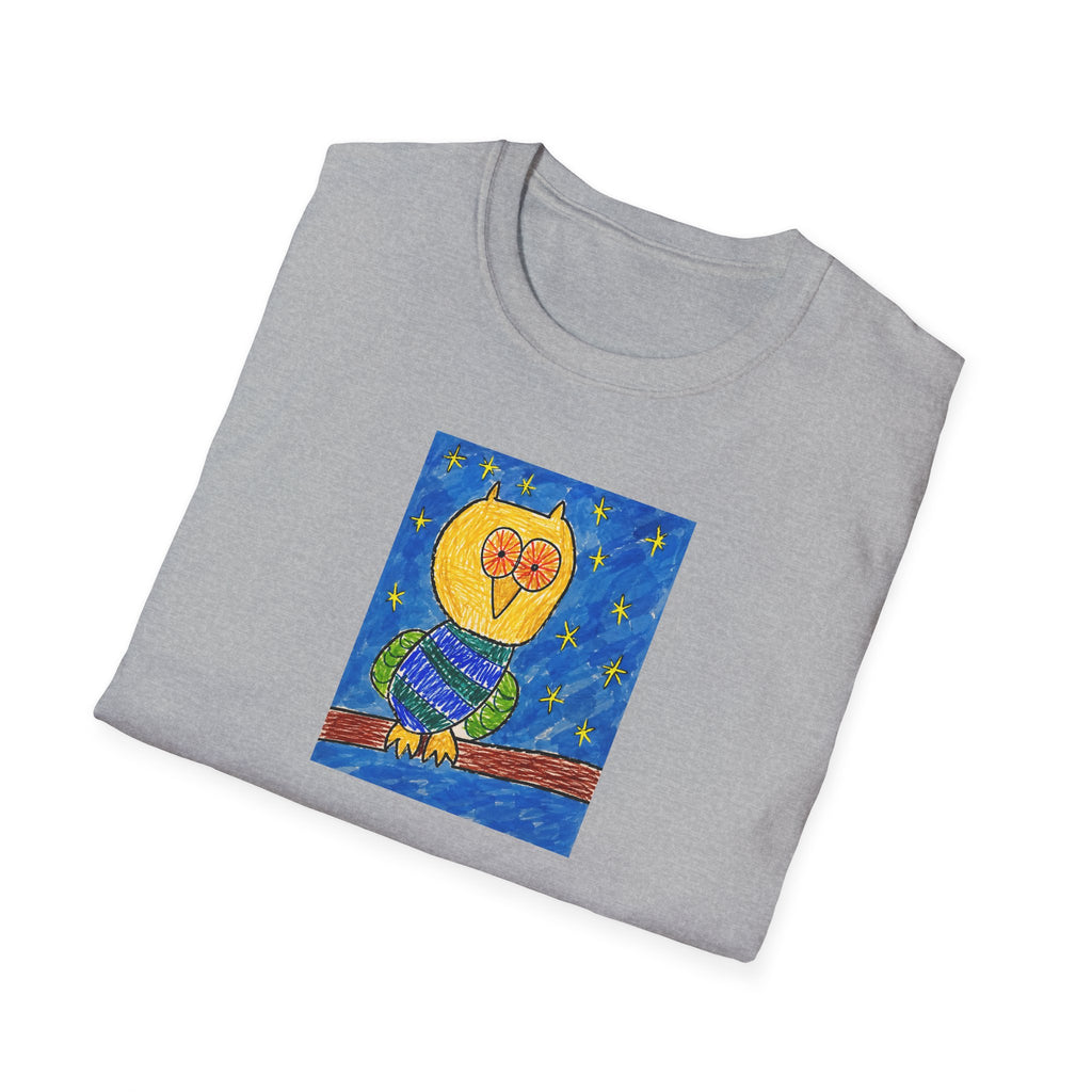 Groggy Owl Adult Unisex T-Shirt