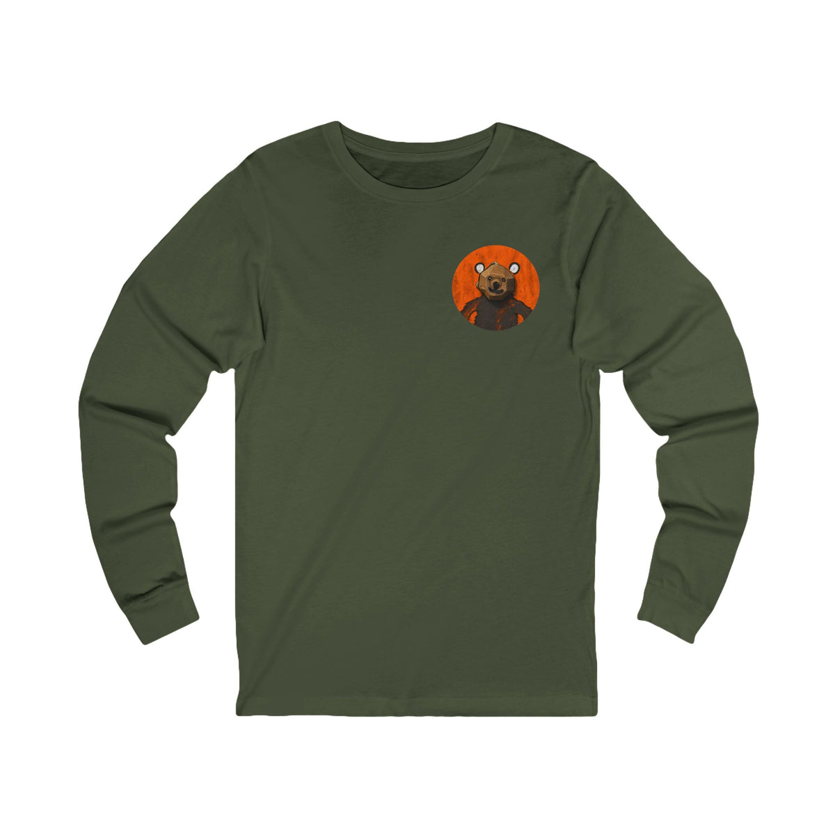 Curious Bear | Adult Unisex Long Sleeve Tee
