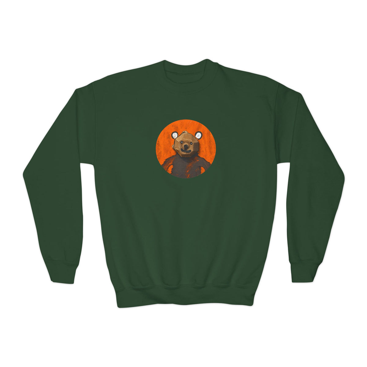 Curious Bear | Kids Unisex Crewneck Sweatshirt