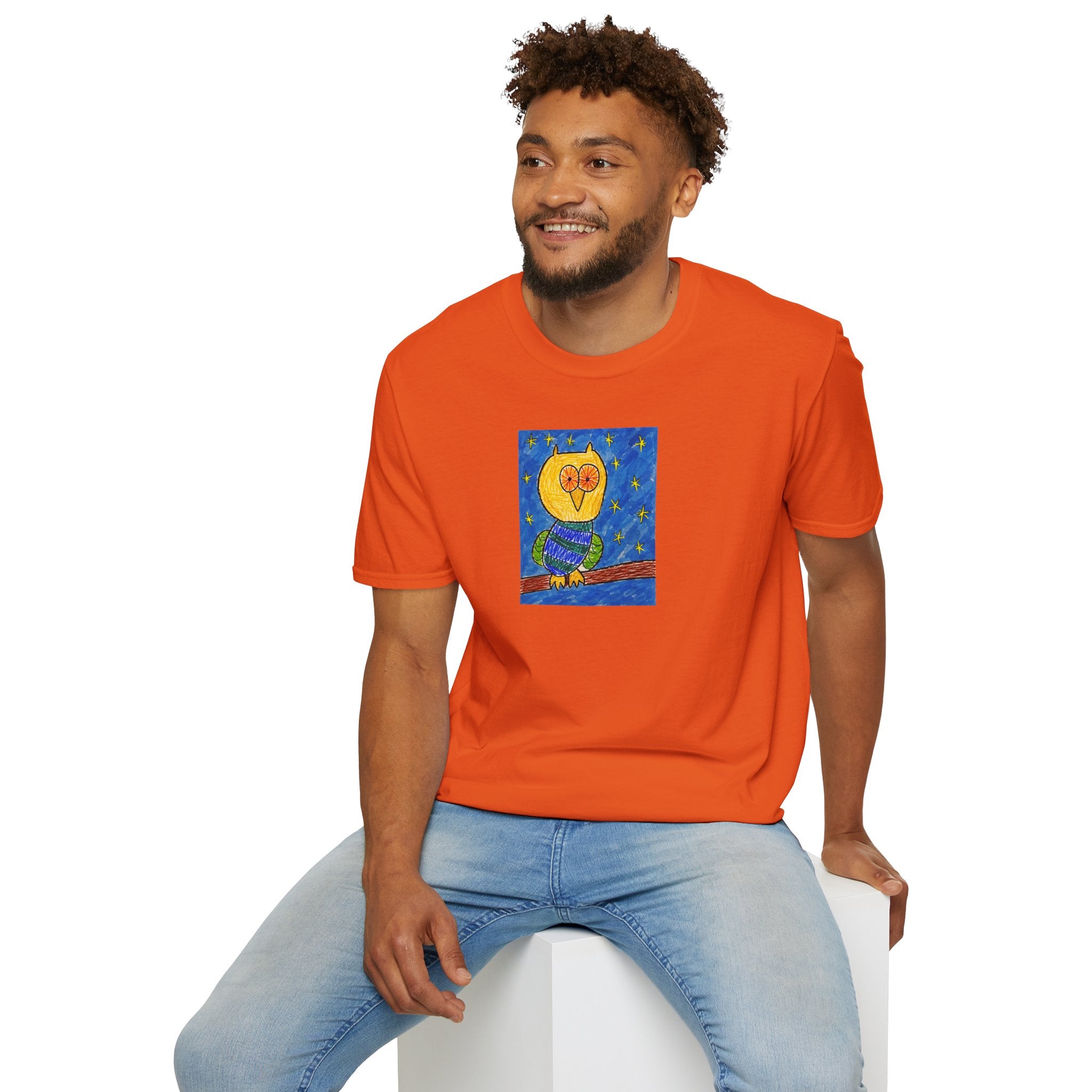 Groggy Owl Adult Unisex T-Shirt
