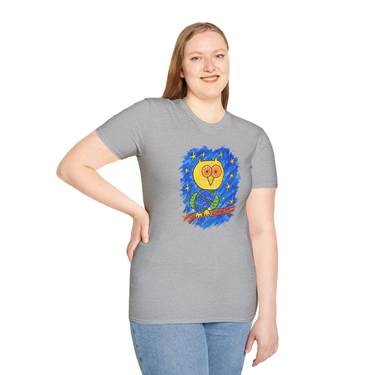 Groggy Owl Adult Unisex T-Shirt