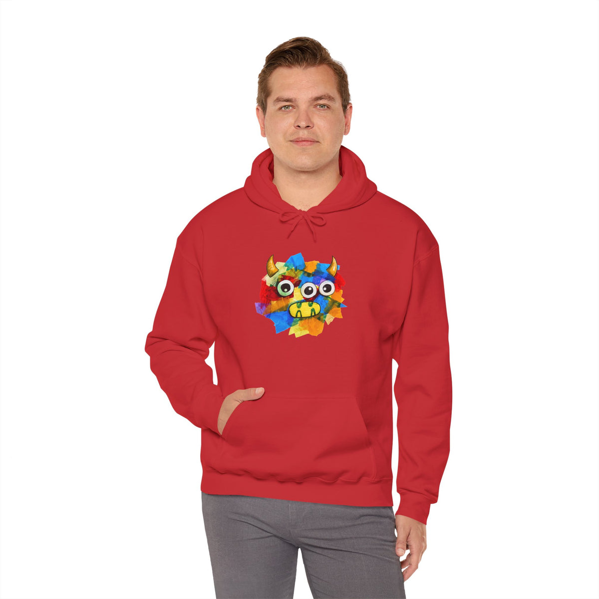 Trilo the Mosaic-Mane Lion Adult Unisex Hoodie