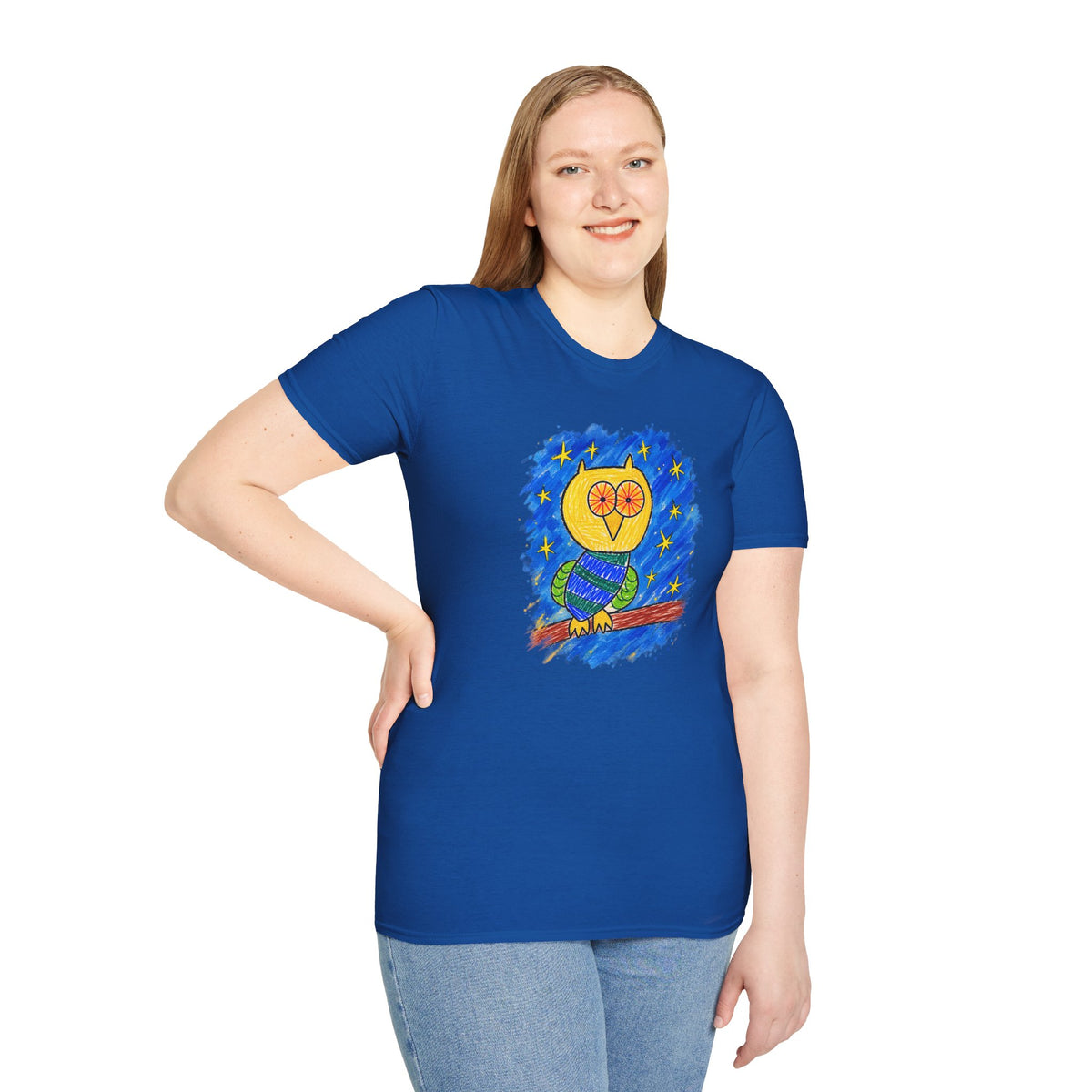 Groggy Owl Adult Unisex T-Shirt