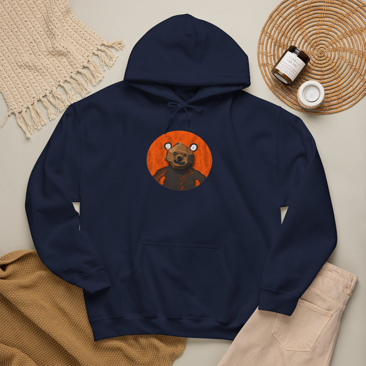 Curious Bear | Adult Unisex Hoodie