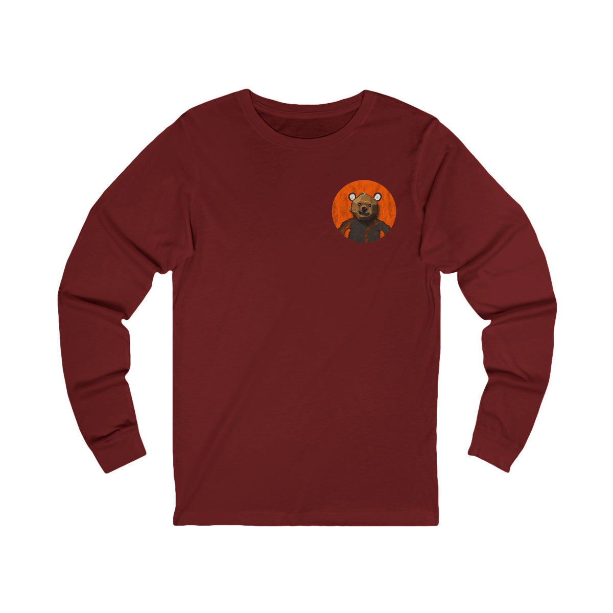 Curious Bear | Adult Unisex Long Sleeve Tee
