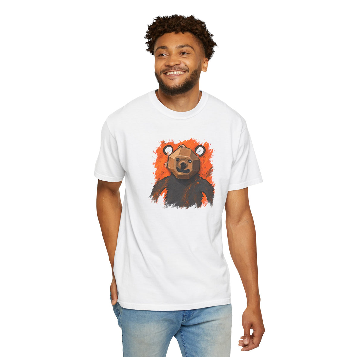 Curious Bear | Adult Unisex T-Shirt (Ships from Canada)