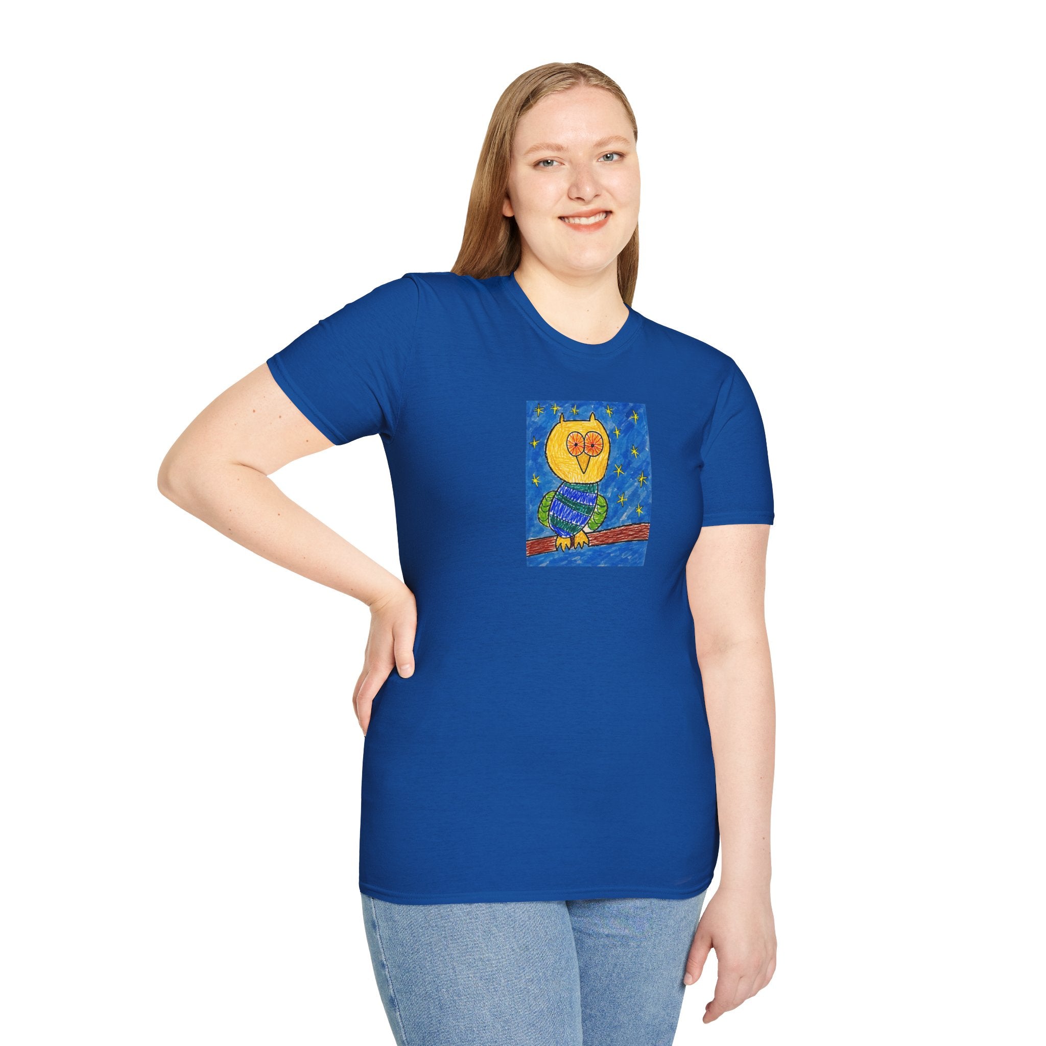 Groggy Owl Adult Unisex T-Shirt