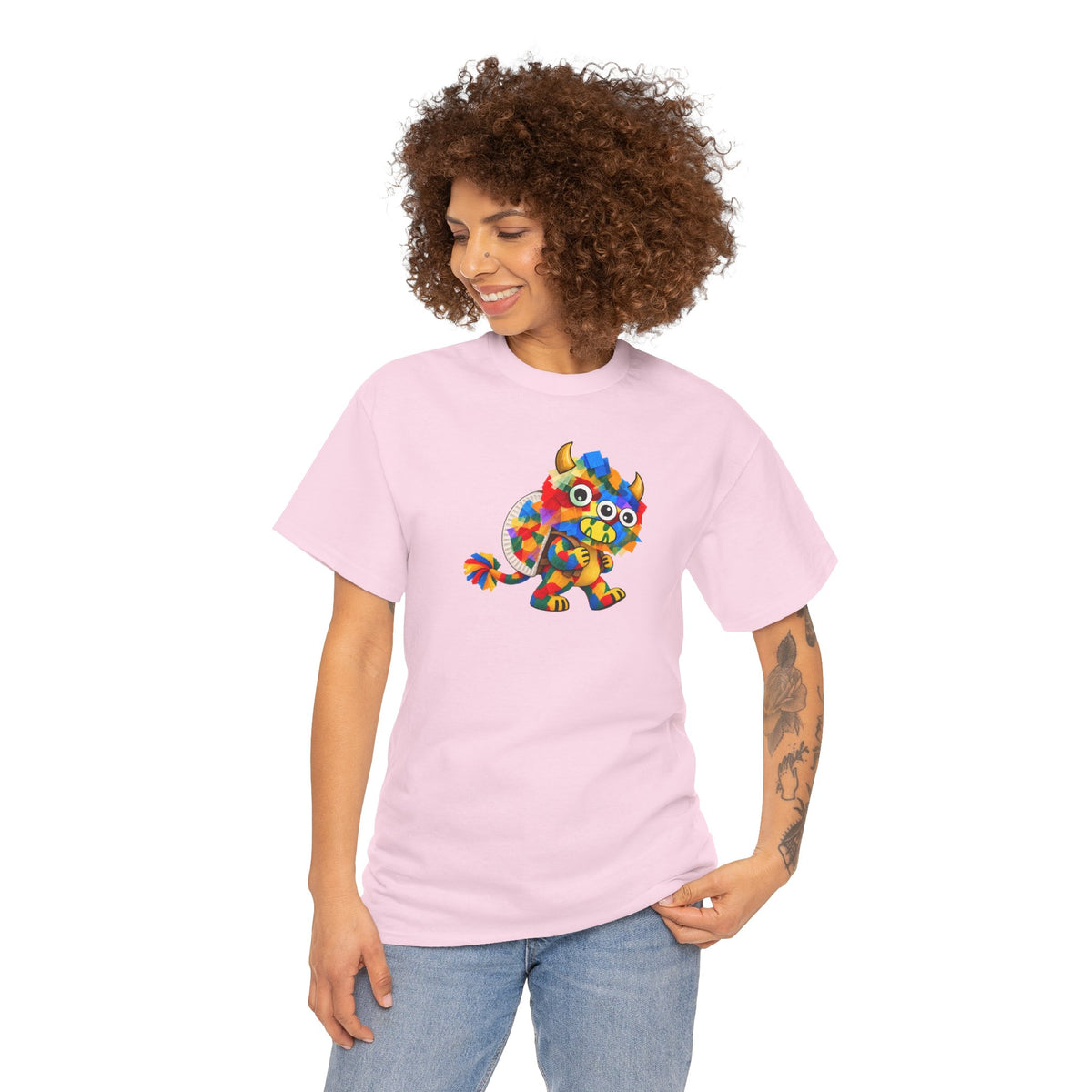 Trilo the Mosaic-Mane Lion | Adult Unisex T-Shirt (SfC)(PG.G5000)
