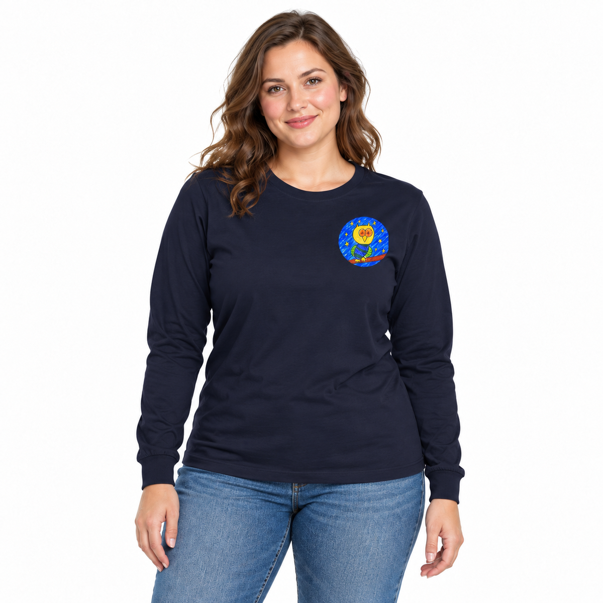 Groggy Owl | Adult Unisex Long Sleeve Tee