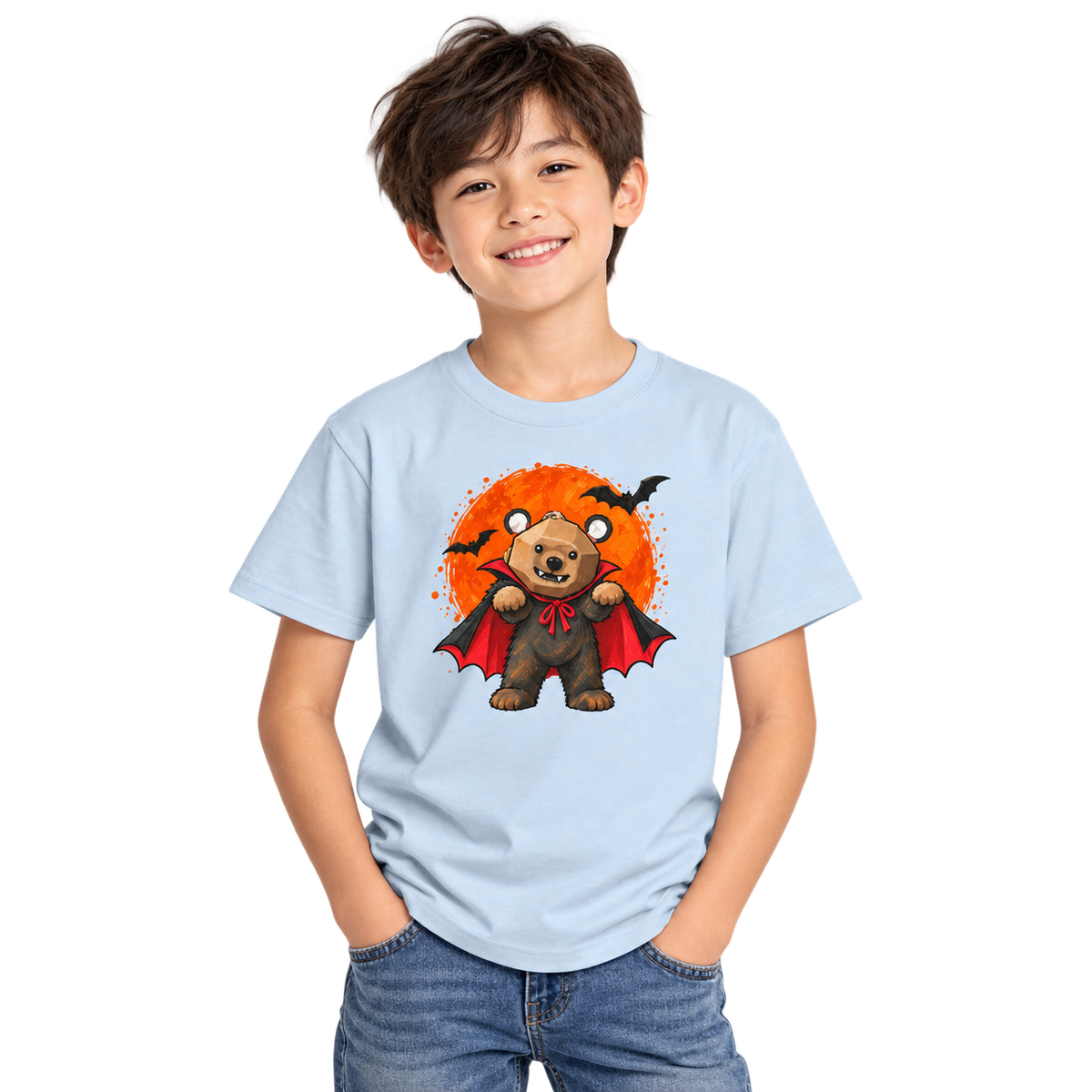 Curious Bear - Little Vampire | Kids Unisex T-Shirt