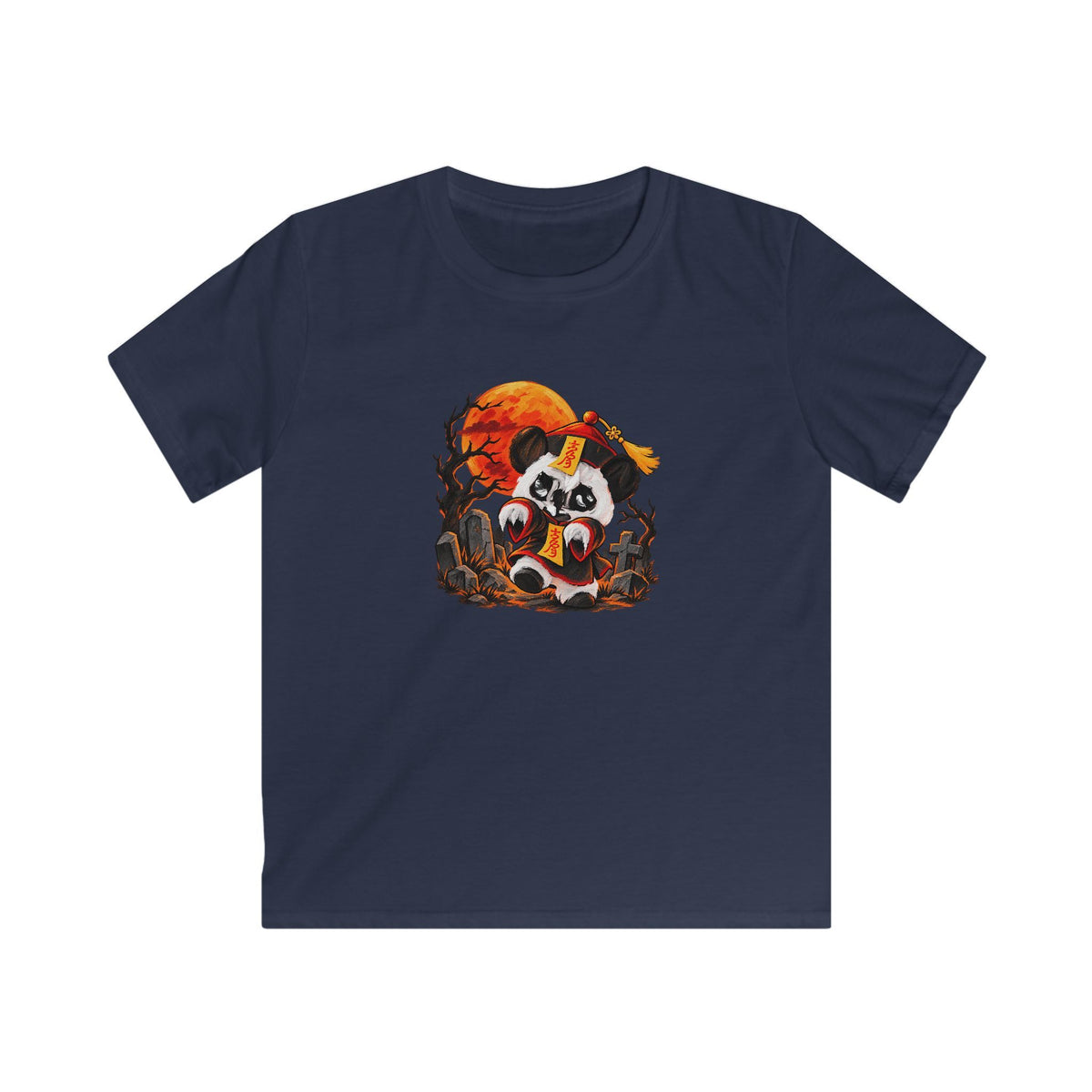 Momo the Doodle Panda — Midnight Mischief | Kids Unisex T-Shirt