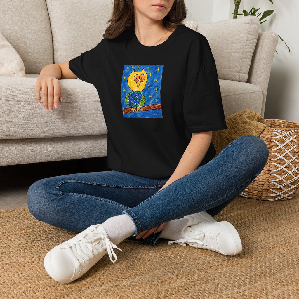 Groggy Owl Adult Unisex T-Shirt