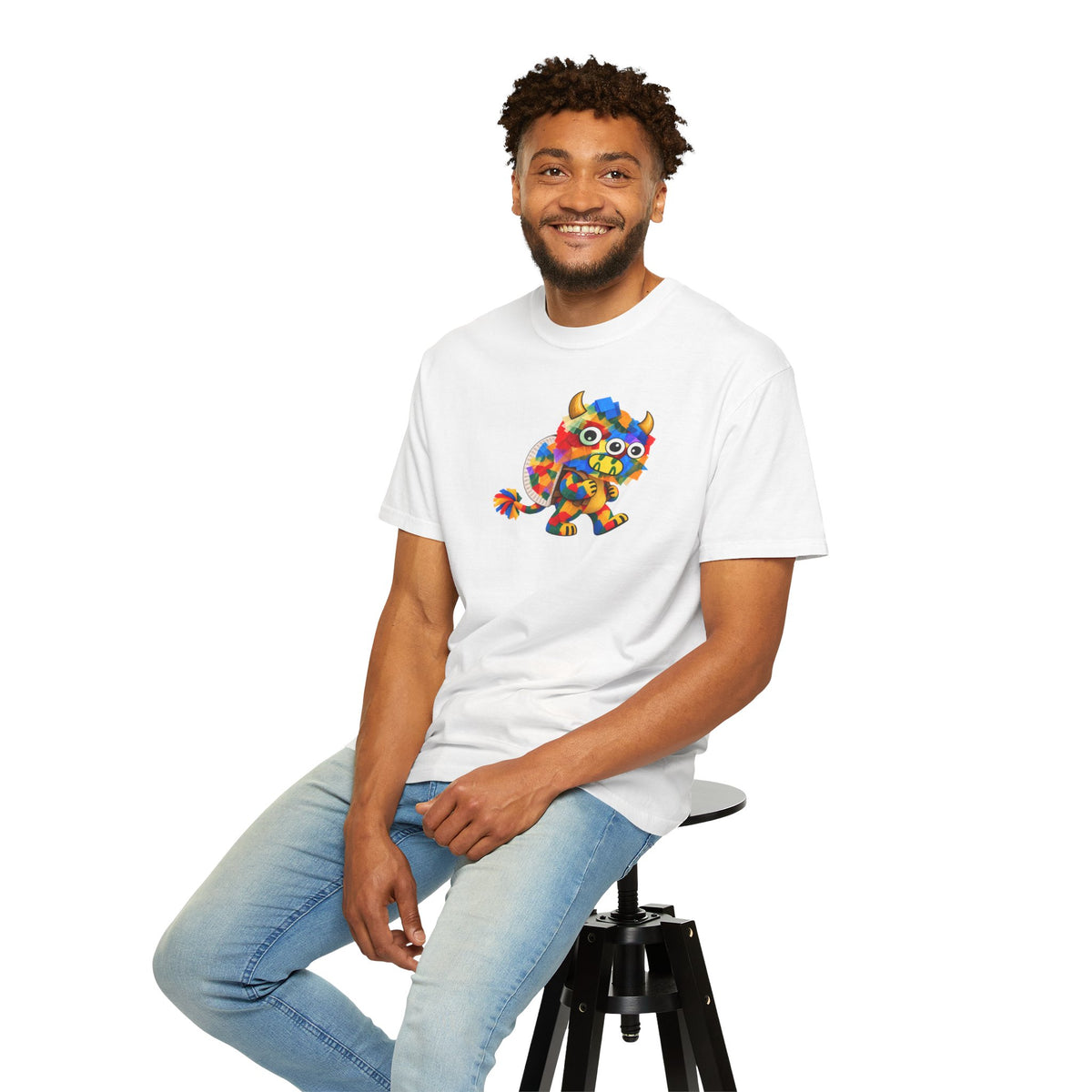 Trilo the Mosaic-Mane Lion | Adult Unisex T-Shirt (Ships from Canada)