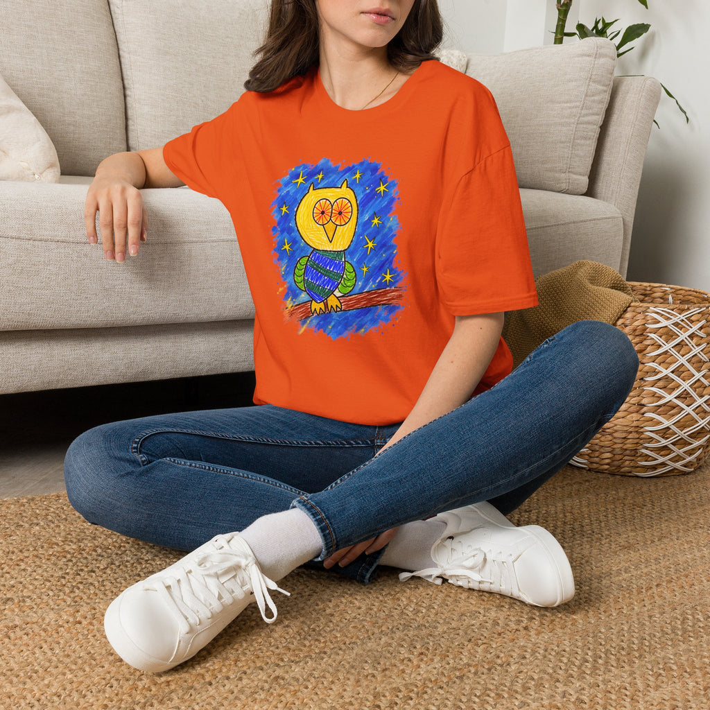 Groggy Owl Adult Unisex T-Shirt