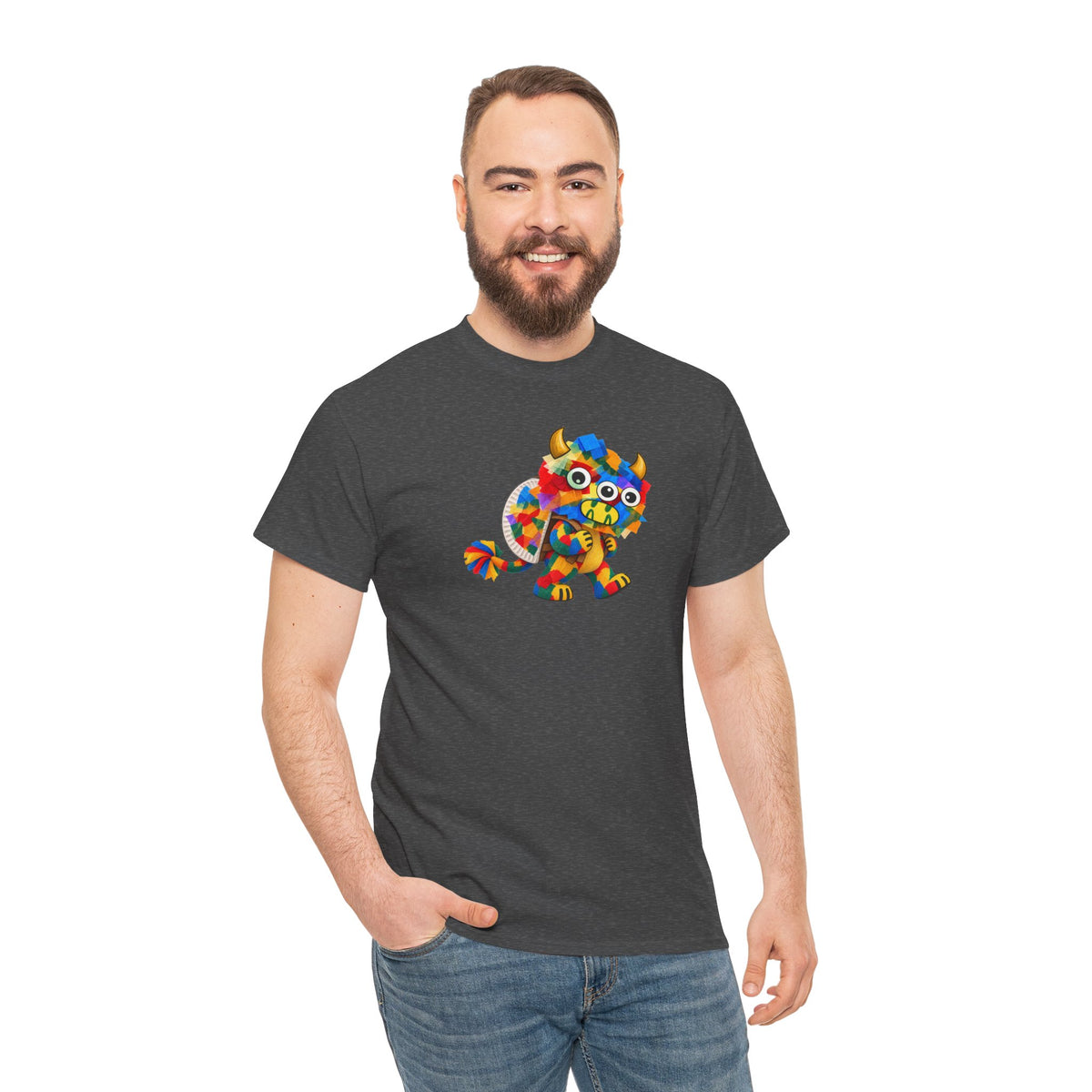 Trilo the Mosaic-Mane Lion | Adult Unisex T-Shirt (SfC)(PG.G5000)
