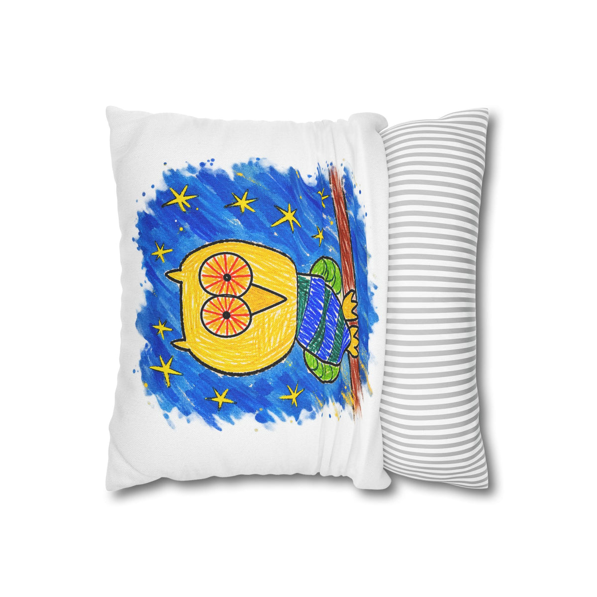 Groggy Owl | Decorative Pillowcase
