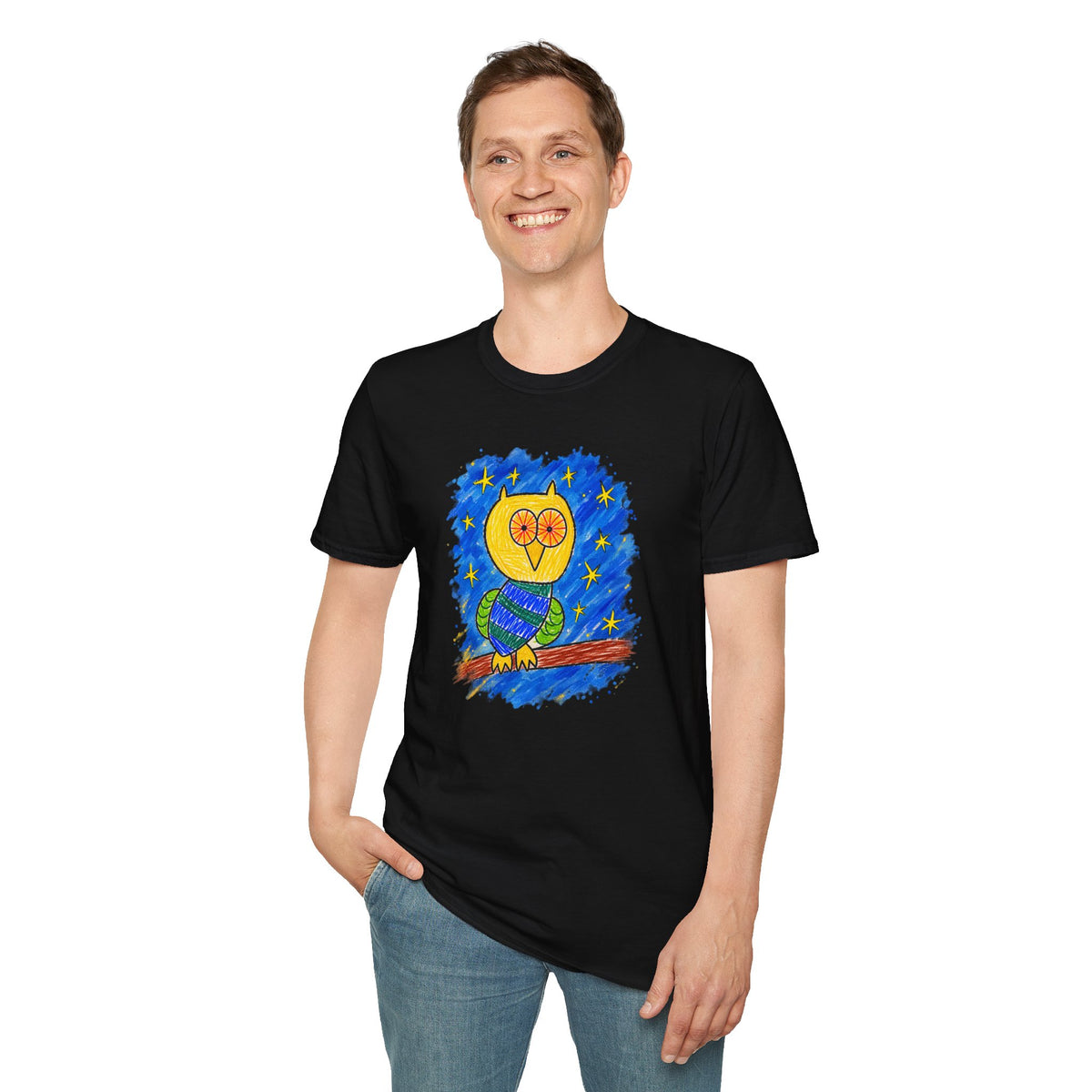 Groggy Owl Adult Unisex T-Shirt