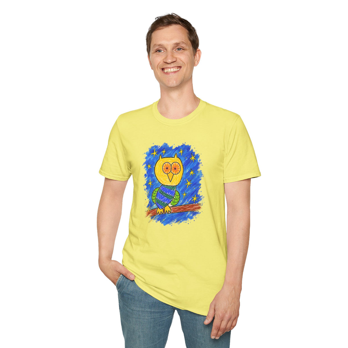 Groggy Owl Adult Unisex T-Shirt