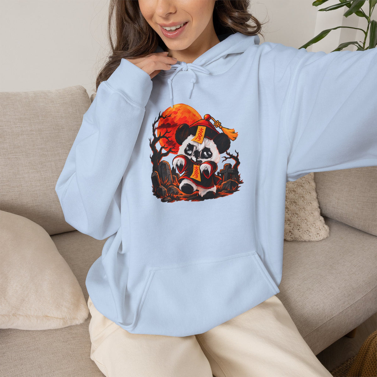 Momo the Doodle Panda - Midnight Mischief | Adult Unisex Hoodie