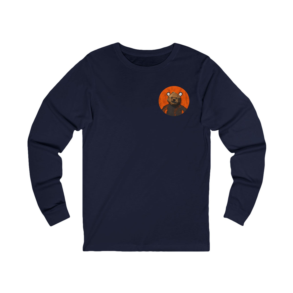 Curious Bear | Adult Unisex Long Sleeve Tee