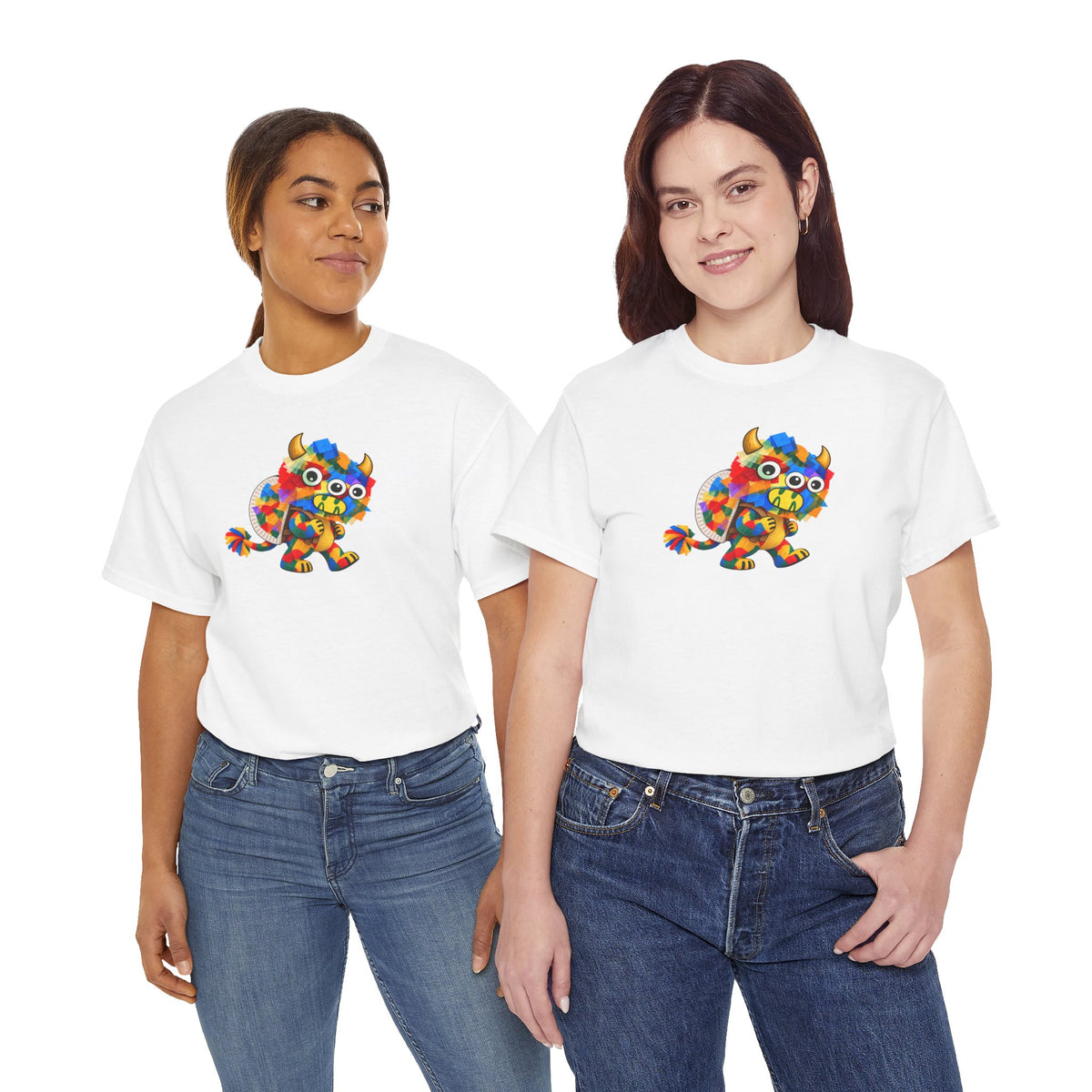 Trilo the Mosaic-Mane Lion | Adult Unisex T-Shirt (SfC)(PG.G5000)