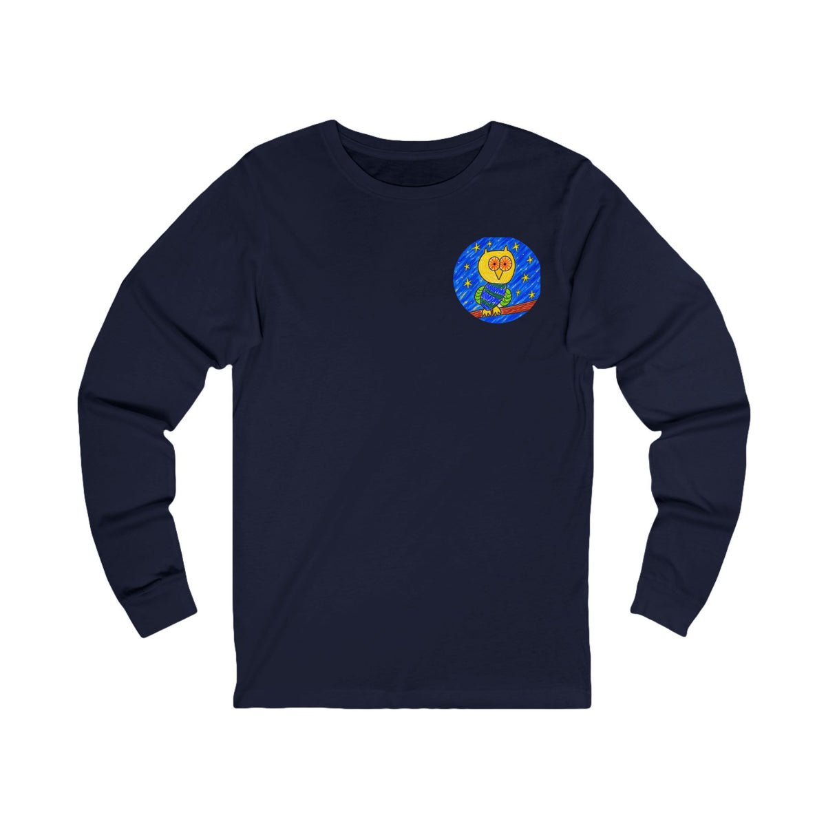 Groggy Owl | Adult Unisex Long Sleeve Tee