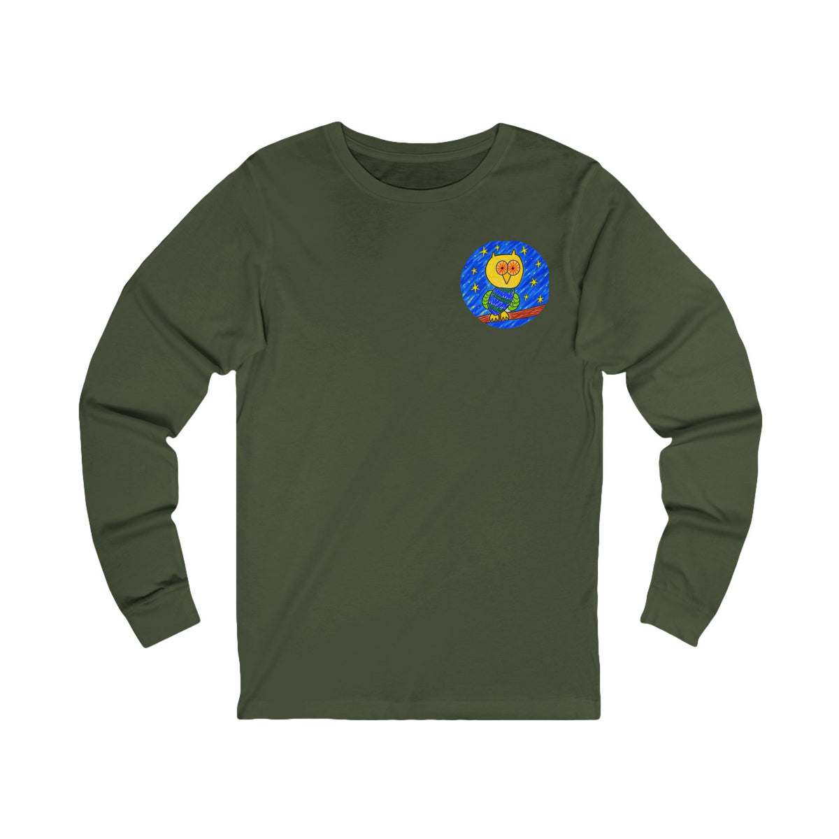 Groggy Owl | Adult Unisex Long Sleeve Tee
