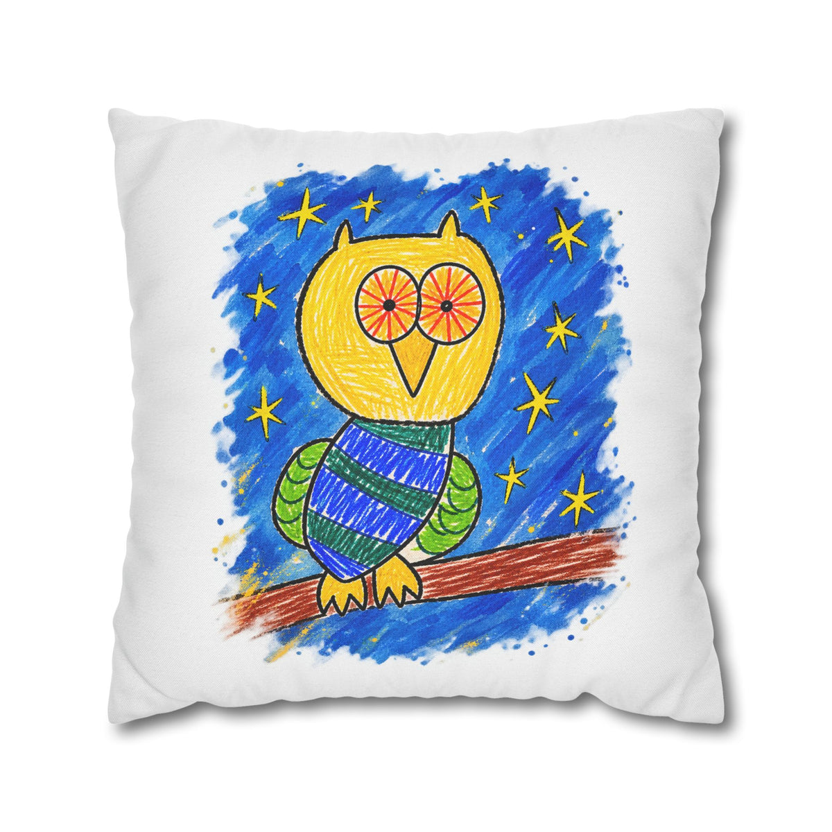 Groggy Owl | Decorative Pillowcase